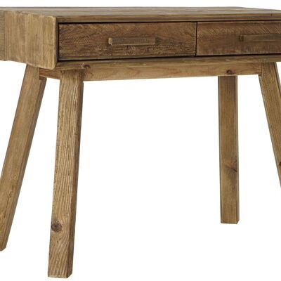 CONSOLE EN BOIS DE PIN RECYCLE 100X48X76 NATUREL MB182183