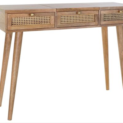 RATTAN HANDLE CONSOLE 115X40X84 NATURAL GRID MB185355