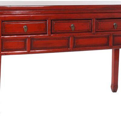 CONSOLE ELM METAL 128X30X88 RED MB171599
