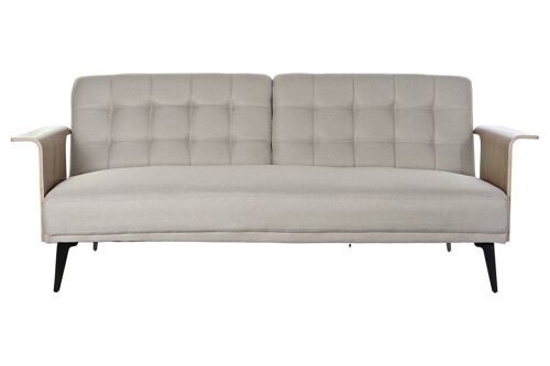 Sofa Cama Eucalipto Metal 203X87X81 Beige MB193426