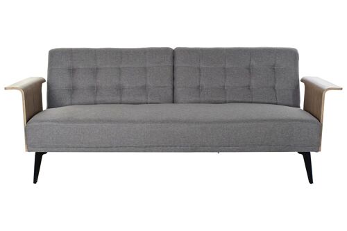 Sofa Cama Eucalipto Metal 203X87X81 Gris MB193427