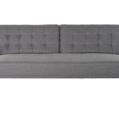 Sofa Cama Eucalipto Metal 203X87X81 Gris MB193427