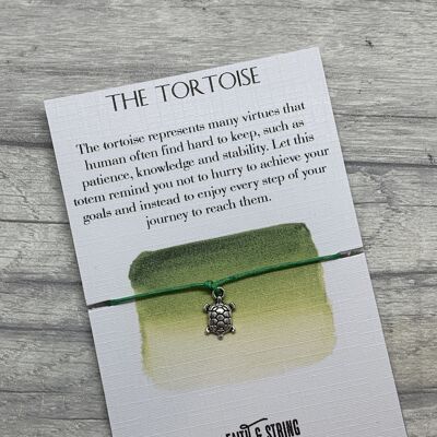Regalo de tortuga, pulsera de deseo, pulsera de tortuga, regalo inspirador, regalo de espíritu animal, amuleto de tortuga, colgante de tortuga, regalo de tortuga para mascotas