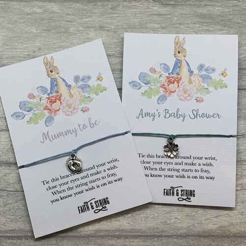 Personalised baby shower gift, personalised baby shower favours, thank you baby shower, peter rabbit favours.