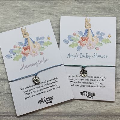 Regalo personalizado para baby shower, favores personalizados para baby shower, baby shower de agradecimiento, favores de peter rabbit.