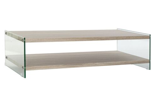 Mesa Centro Cristal Mdf 130X65X35,5 Templado MB179586