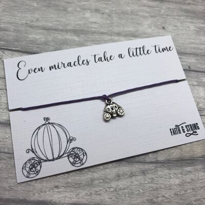 Cinderella Gift Fairy Wand Miracles Friendship Bracelet Cinderella Quote gift