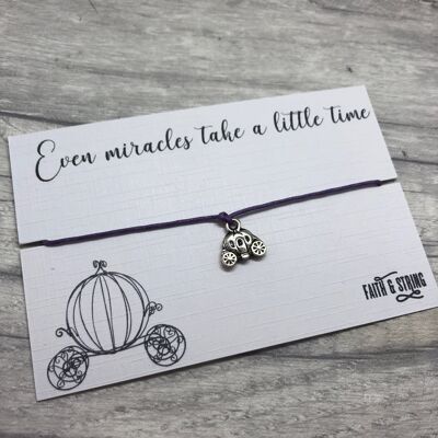 Cinderella Gift Fairy Wand Miracles Friendship Bracelet Cinderella Quote gift