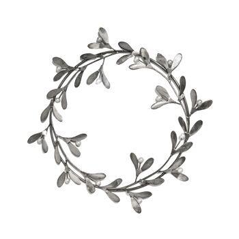 Décoration festive d'intérieur Ivyline, couronne de gui L32 cm 10