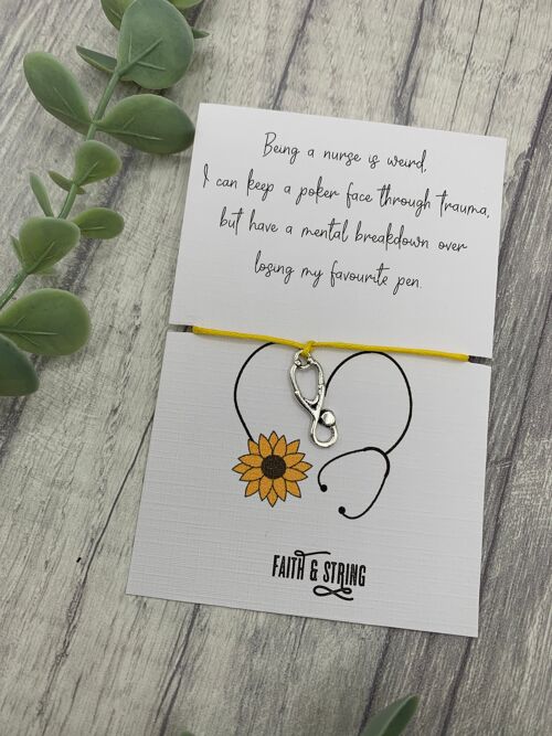 Quirky nurse bracelet, funny nurse gift, essential worker gift, nurse gift, nurses day gift, nurses appreciation week