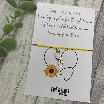Quirky nurse bracelet, funny nurse gift, essential worker gift, nurse gift, nurses day gift, nurses appreciation week