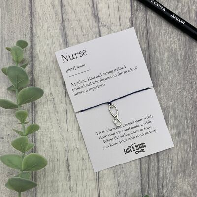 Nurse Definition bracelet, nurse appreciation gift, nurse gift, nurses day gift, nurses appreciation week