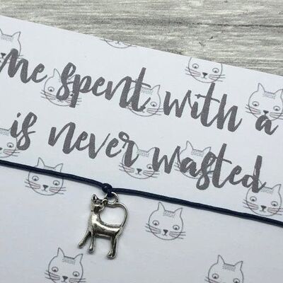 Cat gift, cat lady gift, Gift for cat lover, cat charm bracelet, gift from the cat, cat charm, cat jewellery, gift for her