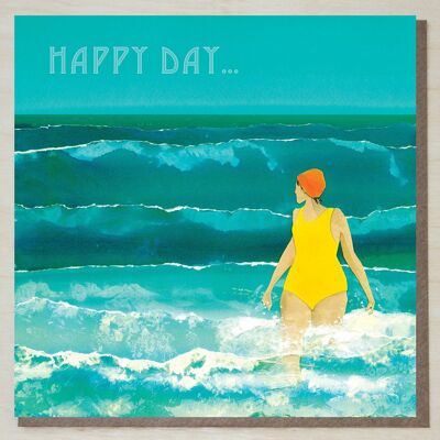 Happy Day Wild Sea Swimming Card