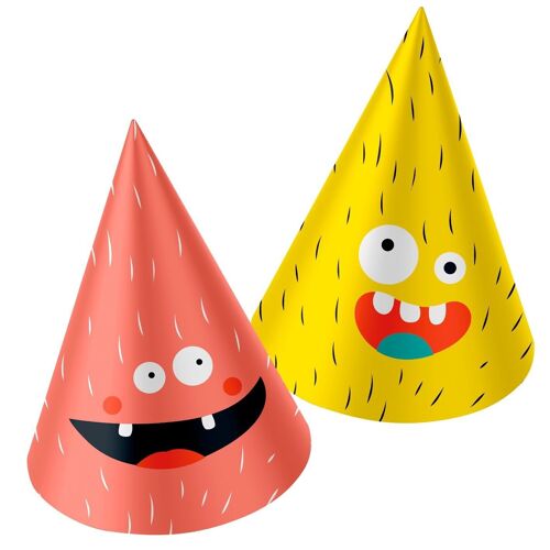 Party Hats Paper Monster Bash - 6 pieces