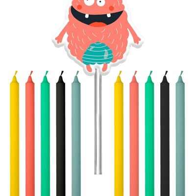 Candles Monster Bash 10cm - 11 pieces