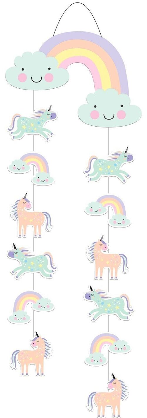 Hanger Unicorns & Rainbows - 30x85 cm