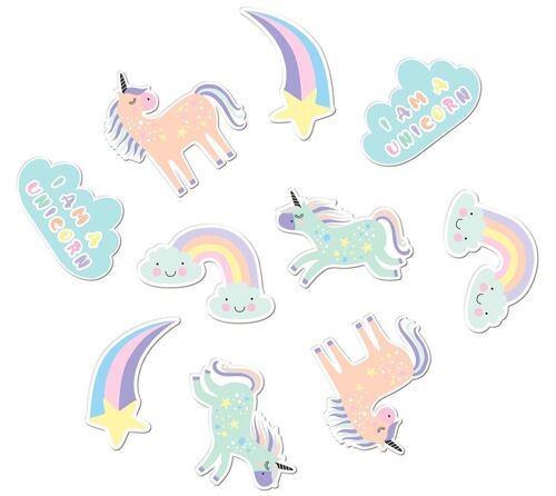 Table confetti XL Unicorns & Rainbows - 45 pieces