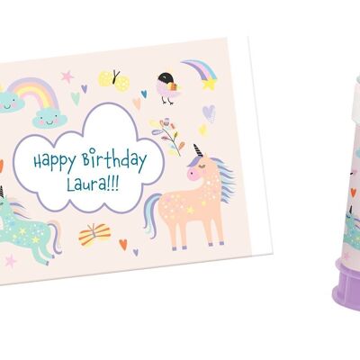 Bubbles Soap Sticker Unicorni & Arcobaleni - 6 pezzi