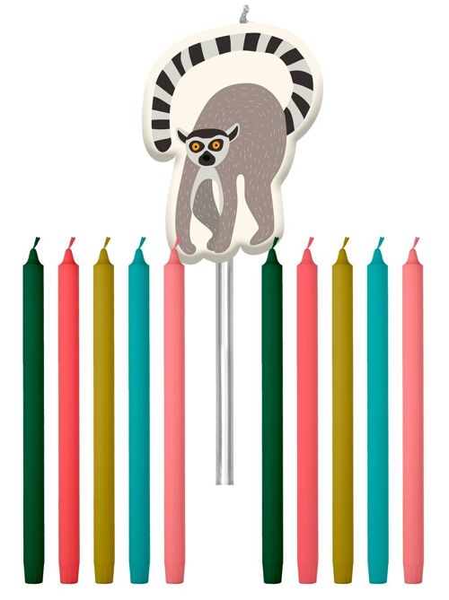 Candles Zoo Party 10cm - 11 pieces