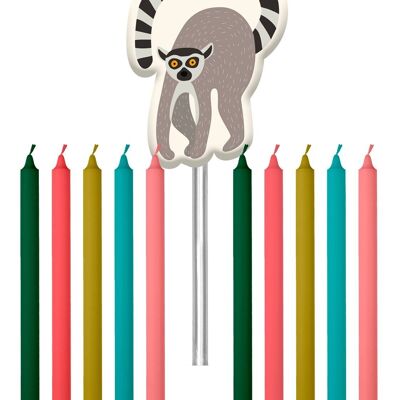 Candles Zoo Party 10cm - 11 pieces