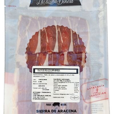 Sachet of 100% Iberian Acorn-fed BLACK DIAMOND Shoulder Ham, 100 gr