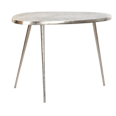 TABLE D'APPOINT ALUMINIUM 72X36X52 ARGENT MB200241