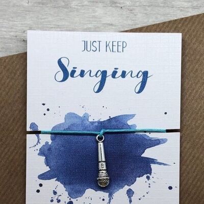 Singer gift, singing gift ideas, wedding singer thanks gift, thank you wedding card, singer present, singing shower gift.