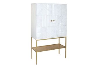 BUFFET MÉTAL MANGO 91X44X152 BLANC MB200449 1