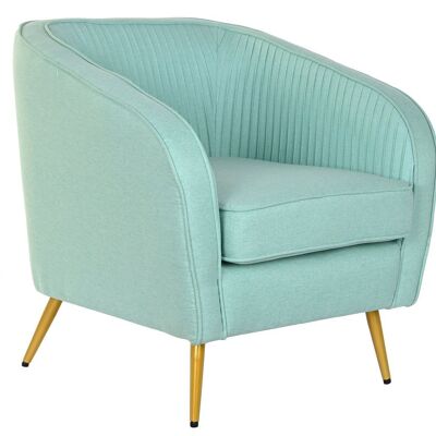 FAUTEUIL METAL POLYESTER 70X68X73 VERT JADE MB200585