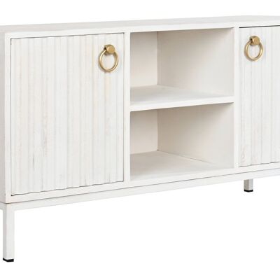 TV STAND MANGO METAL 120X40X60 WHITE MB200594