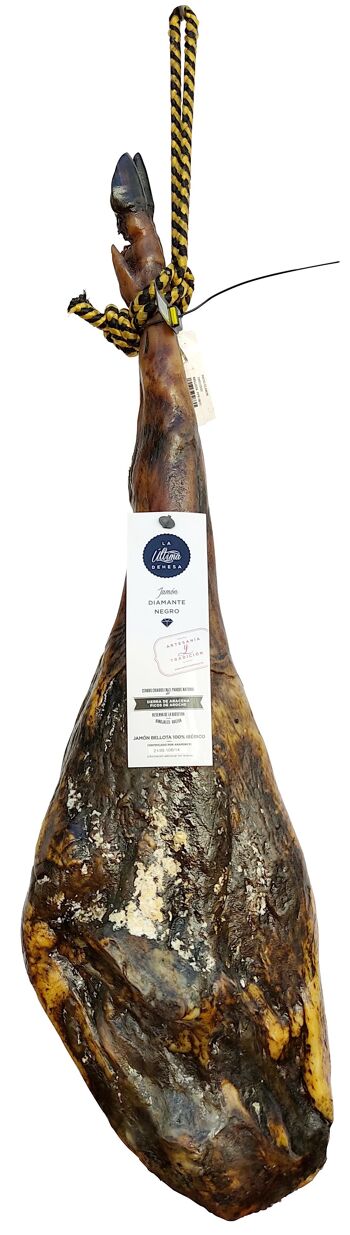 Jambon de bellota 100% ibérique BLACK DIAMOND "BLACK LABEL" 7,5 kg, tranché en sachets de 100 GR. 2