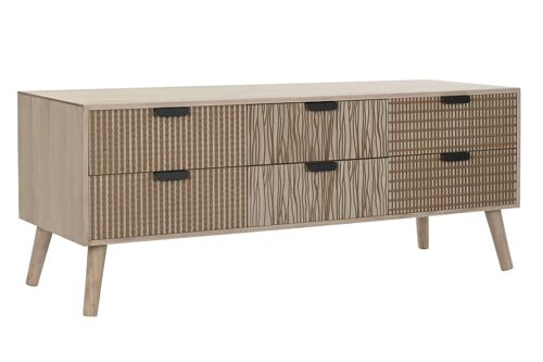 Mueble Tv Abeto Mdf 120X40X47 Marron MB199182