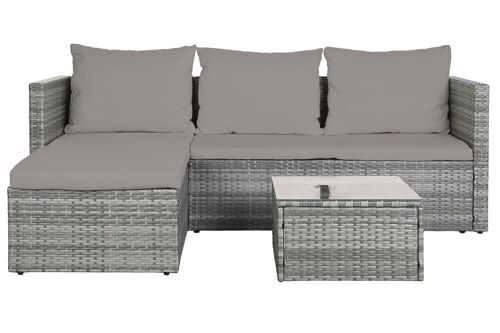 Sofa Set 2 Ratan Sintetico Poliester 195X130X62 MB200794