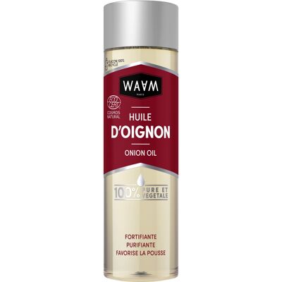 WAAM Cosmetics – Huile végétale d'Oignon– 100% pure et naturelle – Par première pression à froid – Pousse des cheveux et Antipelliculaire – 75ml