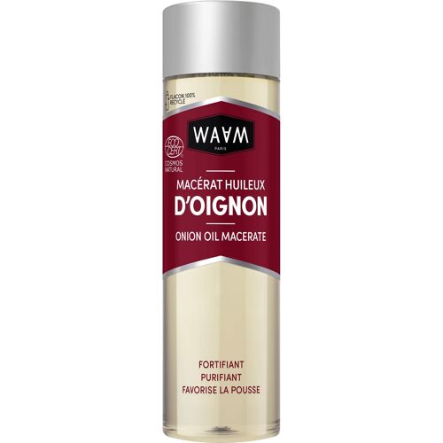 WAAM Cosmetics – Macérat huileux d'Oignon – 100% pure et naturelle – Par première pression à froid – Pousse des cheveux et Antipelliculaire – 75ml