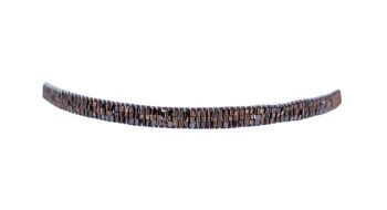 Bracelet perlé en bronze massif