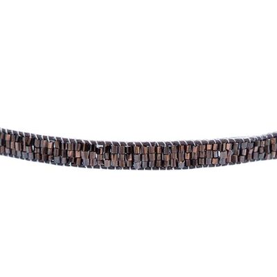 Bracciale con perline in bronzo massiccio