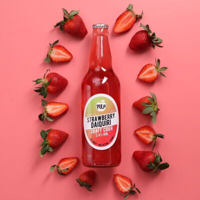 PULP Erdbeer-Daiquiri 3,4 %, 12 x 500-ml-Flaschen