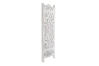 PARAVENT MANGUE MDF 150X2X180 DÉCAPAGE BLANC MB199410 5