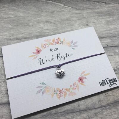 Trabajo bestie trabajo amigo colega amistad pulsera