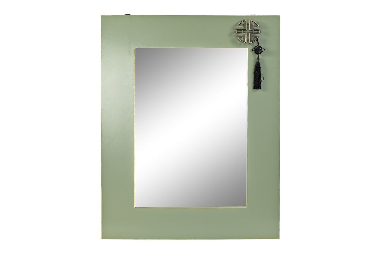 SPECCHIO ABETE MDF 70X2X90,5 ORIENTALE VERDE GIADA MB200954