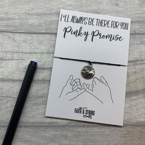 Pinky promise gift, best friend gift, pinky promise gift, pinky promise card, pinky swear charm, pinky promise