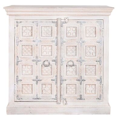 COMODO MANICO IN LEGNO 100X40X99 BIANCO INVECCHIATO MB200964