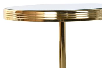 TABLE D'APPOINT LAITON MIROIR 42.5X42.5X49 DORÉ MB199661 4