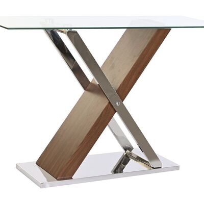 GLASS STEEL CONSOLE 120X40X75 TRANSPARENT MB200034