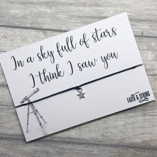 Coldplay lyrics gift for him gift for her friendship bracelet Coldplay gift