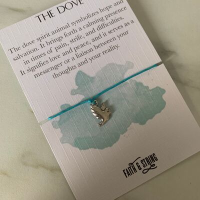 Dove Gift Wish Bracelet Gift Bracelet Inspirational Gift Spirit Animal Gift Dove Charm Dove Bracelet