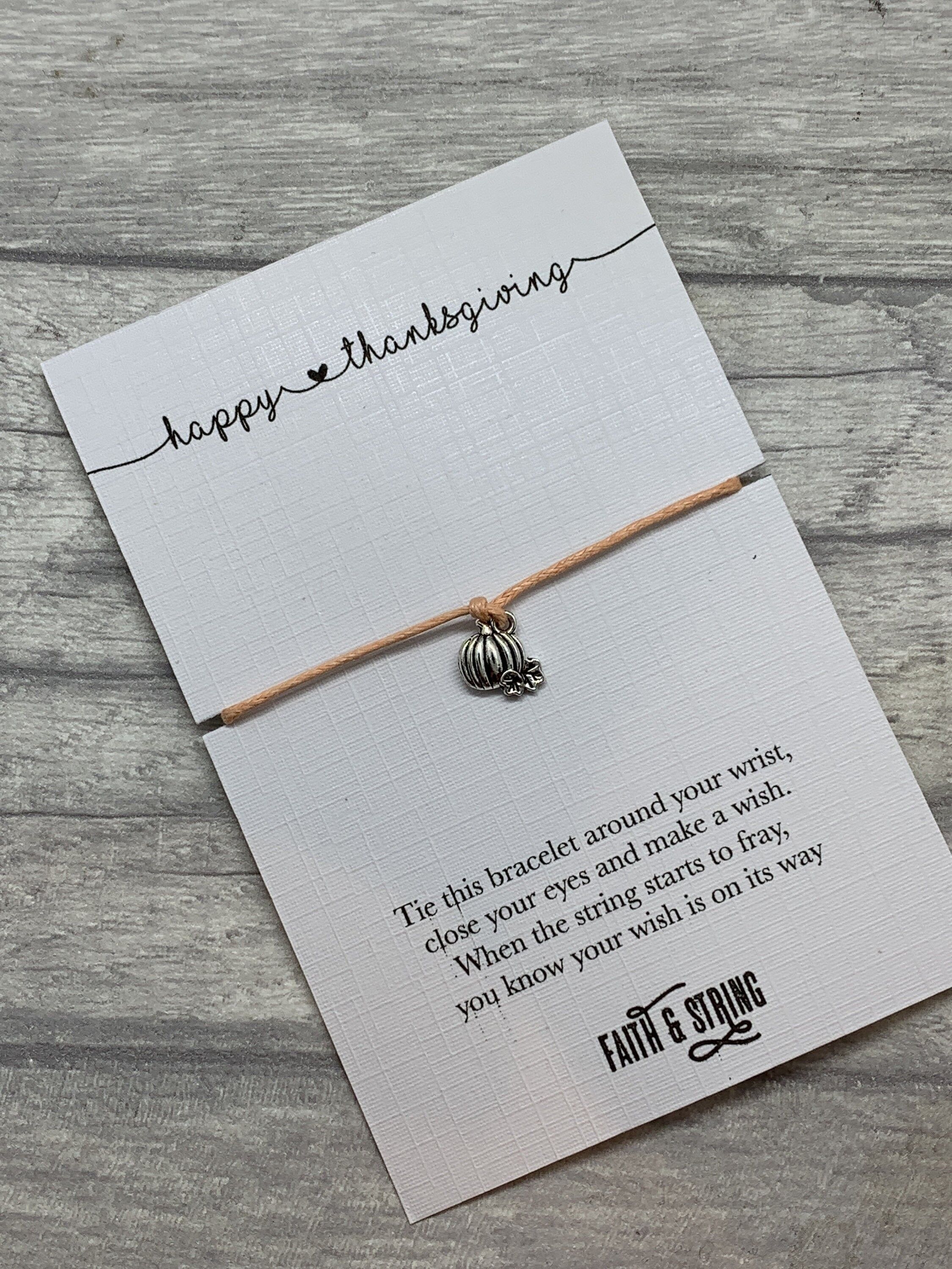 Thanksgiving-Geschenk, Thanksgiving-Wunscharmband, Thanksgiving-Charme, Thanksgiving-Arbeitsgeschenk, Thanksgiving-Familiengeschenk 2