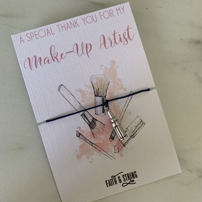 Make up Artist gift, Make Up gift ideas, MUA gift, thank you make up artist card, thank you gift wedding, thank you MUA